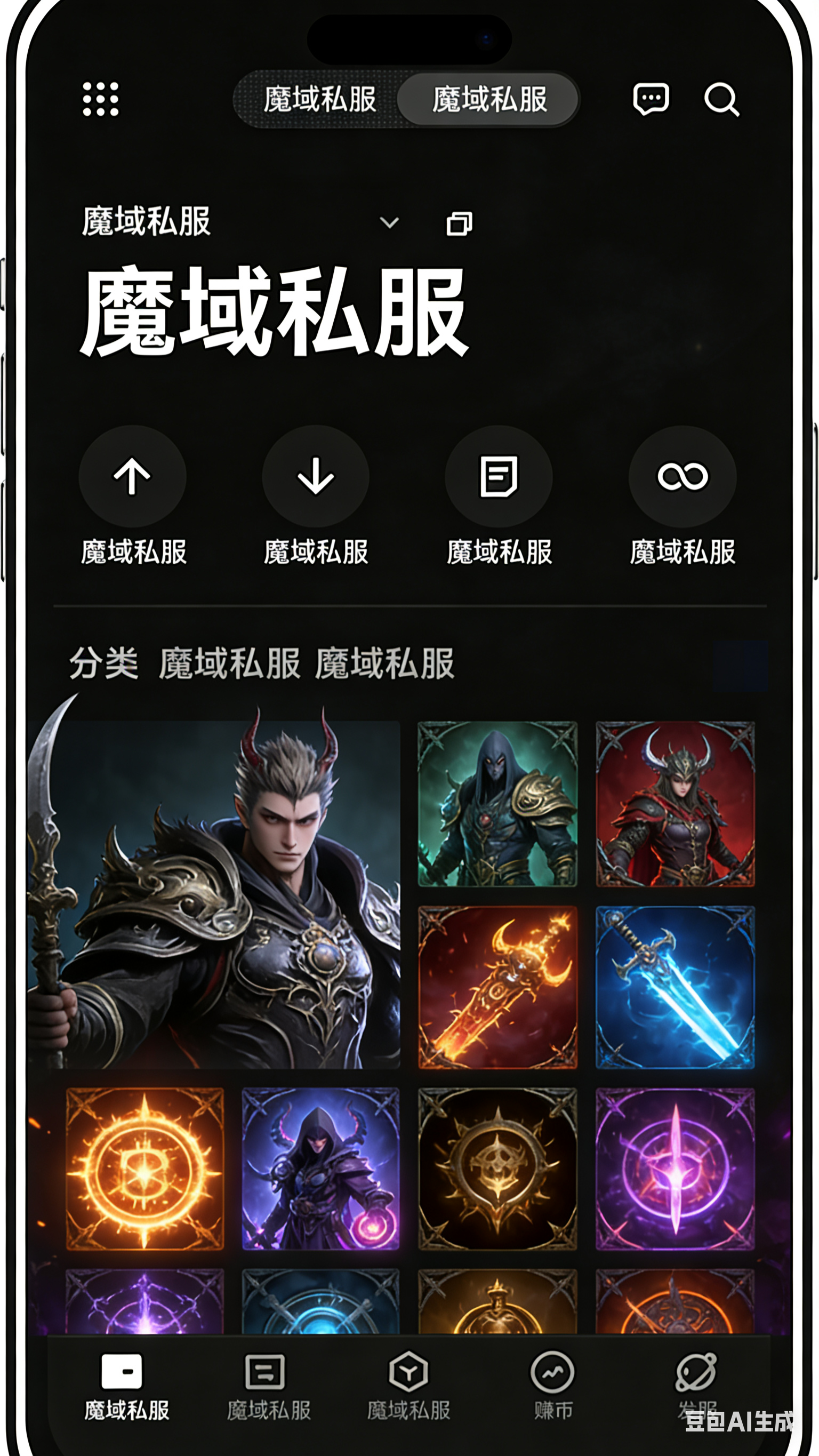 魔域SF服务器介绍页面